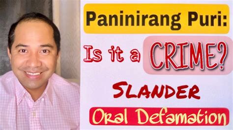ORAL DEFAMATION o SLANDER .
